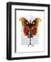 Mannequin Red and Yellow Butterfly-Fab Funky-Framed Art Print