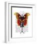 Mannequin Red and Yellow Butterfly-Fab Funky-Framed Art Print