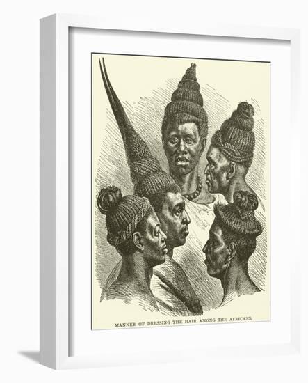 Manner of Dressing the Hair Among the Africans-null-Framed Giclee Print
