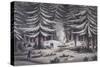 Manner of Making a Resting Place on a Winter's Night-Edward Finden-Stretched Canvas