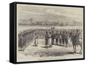 Manner of Swearing in Recruits to Our Indian Native Army-Charles Robinson-Framed Stretched Canvas