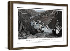 Manner of Washing for Gold in the Brazilian Mountains, 1814-Lester-Framed Giclee Print