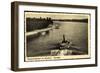 Mannheim, Fliegeraufnahme Vom Strandbad, Dampfer-null-Framed Giclee Print