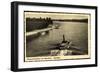 Mannheim, Fliegeraufnahme Vom Strandbad, Dampfer-null-Framed Giclee Print