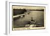 Mannheim, Fliegeraufnahme Vom Strandbad, Dampfer-null-Framed Giclee Print