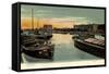 Mannheim, Frachtschiff Hoechst, Im Hafen, Mader-null-Framed Stretched Canvas