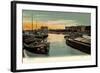 Mannheim, Frachtschiff Hoechst, Im Hafen, Mader-null-Framed Giclee Print