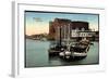 Mannheim in Baden, Partie Am Rheinhafen, Boot Hermann Mannheim, Lastkahn-null-Framed Giclee Print