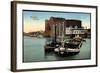 Mannheim in Baden, Partie Am Rheinhafen, Boot Hermann Mannheim, Lastkahn-null-Framed Giclee Print