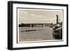 Mannheim Ludwigshafen, Dampfer Damco 16, Rheinrücke-null-Framed Giclee Print