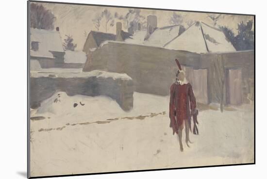 Mannikin in the Snow, c.1893-5-John Singer Sargent-Mounted Premium Giclee Print