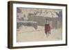 Mannikin in the Snow, c.1893-5-John Singer Sargent-Framed Giclee Print