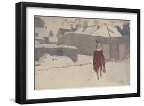 Mannikin in the Snow, c.1893-5-John Singer Sargent-Framed Giclee Print