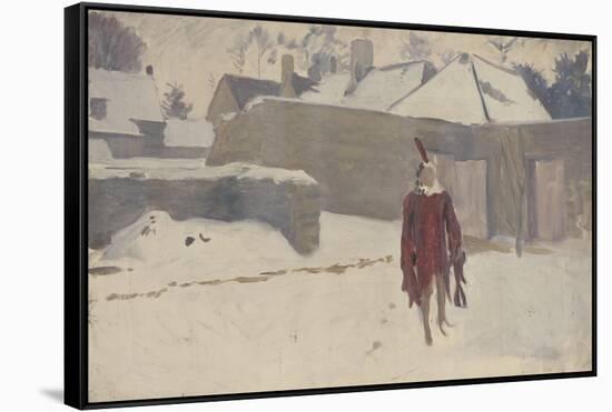 Mannikin in the Snow, c.1893-5-John Singer Sargent-Framed Stretched Canvas