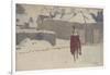 Mannikin in the Snow, c.1893-5-John Singer Sargent-Framed Giclee Print