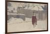 Mannikin in the Snow, c.1893-5-John Singer Sargent-Framed Giclee Print