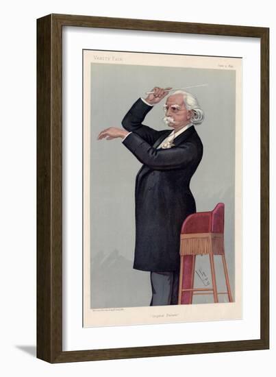 MANNS August by Spy, Vanity Fair cartoon 1895-Leslie Matthew Ward-Framed Giclee Print