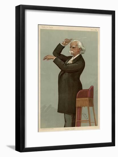 Manns Conducts (Ward)-Leslie Ward-Framed Art Print