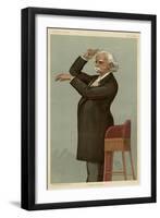 Manns Conducts (Ward)-Leslie Ward-Framed Art Print