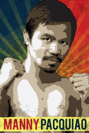 Pacquiao 24/"x36/" Canvas Art Manny-PacMan