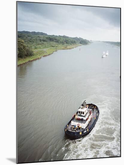 Manoeuvering Tugs, Panama Canal, Panama, Central America-Mark Chivers-Mounted Photographic Print