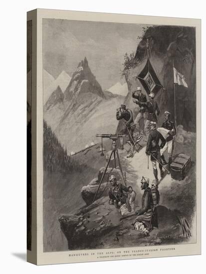 Manoeuvres in the Alps, on the Franco-Italian Frontier-null-Stretched Canvas