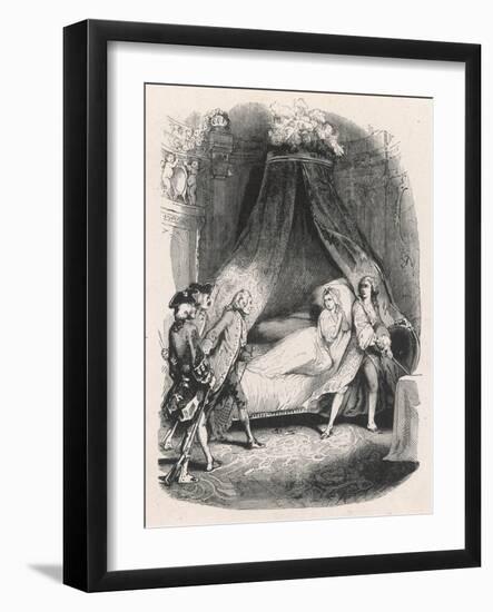 Manon and Her Lover Confronted?-Tony Johannst-Framed Art Print