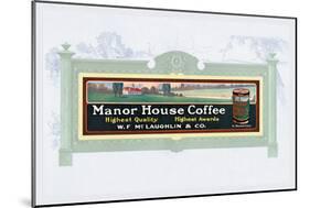 Manor House Coffee-null-Mounted Art Print