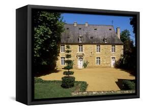 Manor House from the 17th Century, Jardins d'Eyrignac, Perigord, Aquitaine, France-Guy Thouvenin-Framed Stretched Canvas