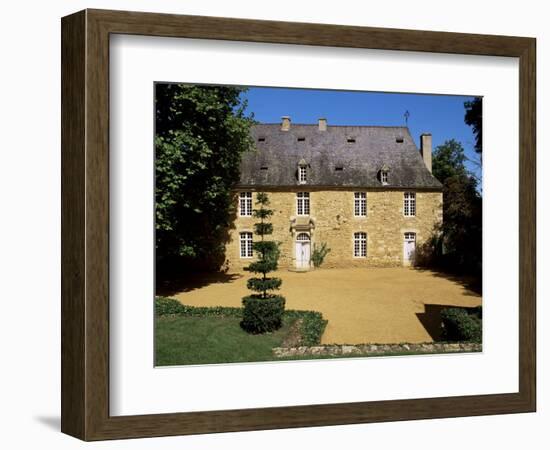 Manor House from the 17th Century, Jardins d'Eyrignac, Perigord, Aquitaine, France-Guy Thouvenin-Framed Photographic Print