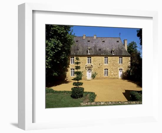 Manor House from the 17th Century, Jardins d'Eyrignac, Perigord, Aquitaine, France-Guy Thouvenin-Framed Photographic Print