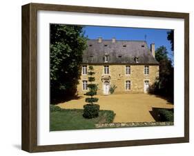 Manor House from the 17th Century, Jardins d'Eyrignac, Perigord, Aquitaine, France-Guy Thouvenin-Framed Photographic Print