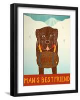 Mans Best Friend Choc-Stephen Huneck-Framed Giclee Print
