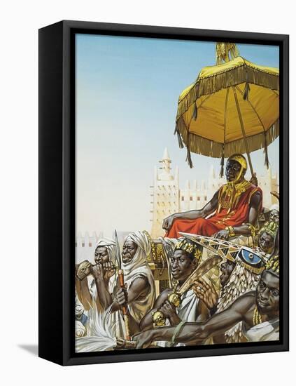 Mansa Kankan Musa I, 14th Century King of the Mali Empire-Mcbride-Framed Stretched Canvas