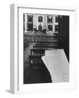 Manscript of Darwin's Theory, First Made Public in This Room of Linnean Society-Mark Kauffman-Framed Photographic Print