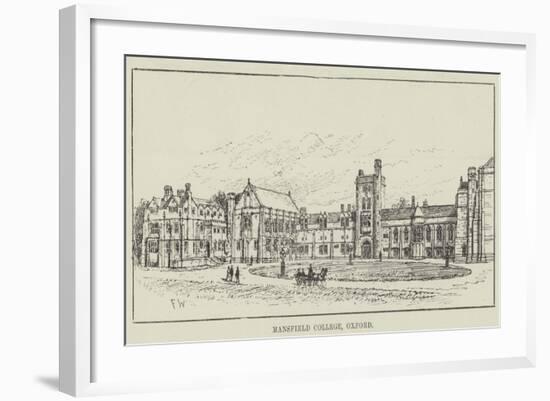 Mansfield College, Oxford-Frank Watkins-Framed Giclee Print