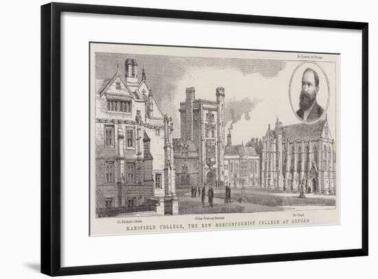 Mansfield College, the New Nonconformist College at Oxford-Henry William Brewer-Framed Giclee Print