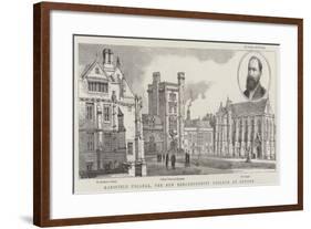 Mansfield College, the New Nonconformist College at Oxford-Henry William Brewer-Framed Giclee Print