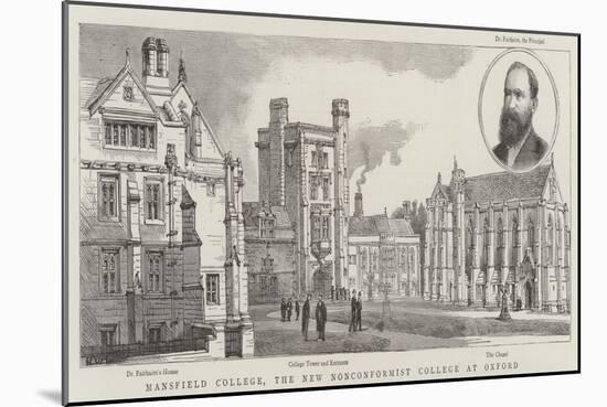 Mansfield College, the New Nonconformist College at Oxford-Henry William Brewer-Mounted Giclee Print