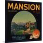 Mansion Brand - Piru, California - Citrus Crate Label-Lantern Press-Mounted Art Print