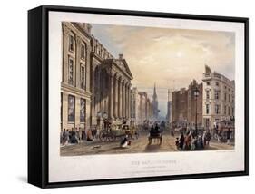 Mansion House and Cheapside, London, 1851-Thomas Picken-Framed Stretched Canvas