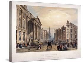 Mansion House and Cheapside, London, 1851-Thomas Picken-Stretched Canvas