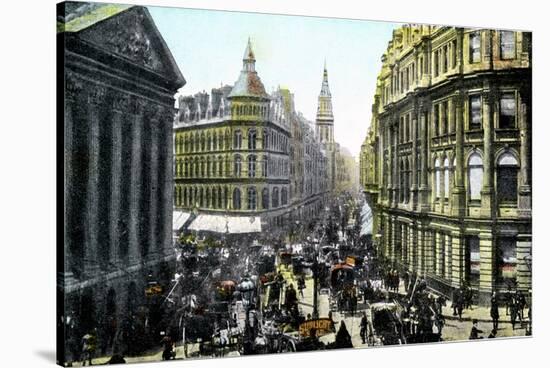 Mansion House and Cheapside, London, Early 20th Century-null-Stretched Canvas