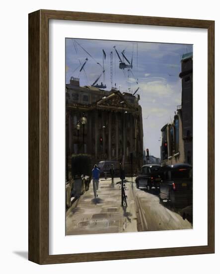 Mansion House, Bank, August-Tom Hughes-Framed Giclee Print