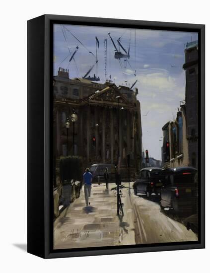 Mansion House, Bank, August-Tom Hughes-Framed Stretched Canvas