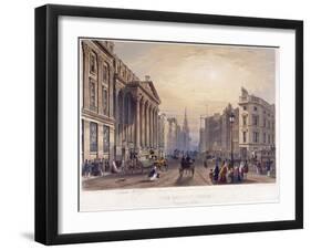 Mansion House (Exterior), London, 1851-Thomas Picken-Framed Giclee Print