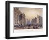 Mansion House (Exterior), London, 1851-Thomas Picken-Framed Giclee Print