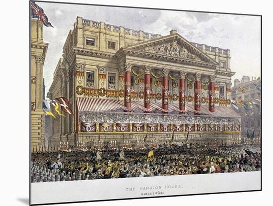 Mansion House (Exterior), London, 1863-Day & Son-Mounted Giclee Print