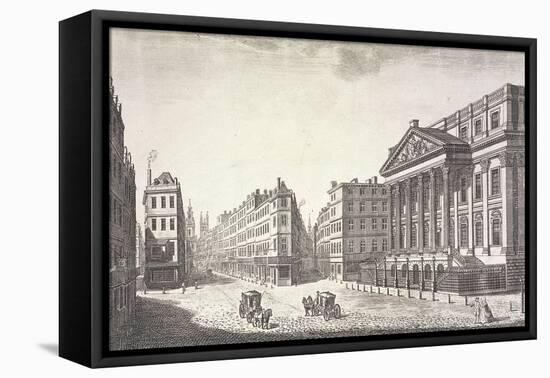 Mansion House (Exterior), London, C1751-Thomas Bowles-Framed Stretched Canvas