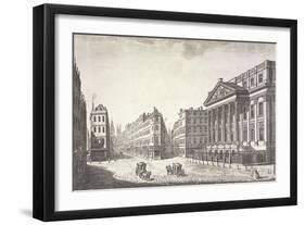 Mansion House (Exterior), London, C1751-Thomas Bowles-Framed Giclee Print